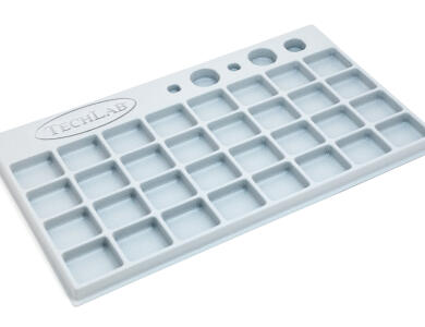 quik chek tray left empty TECHLAB LabRaum